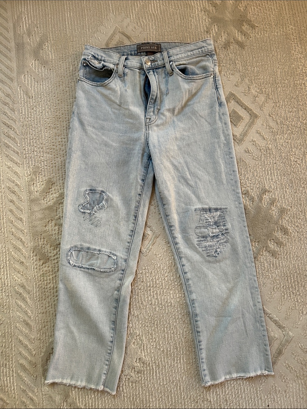 Point Sur Light Wash Straight Leg Jeans